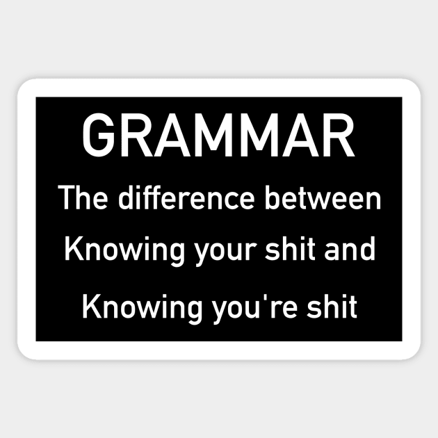 Grammar Sticker by Thinkblots